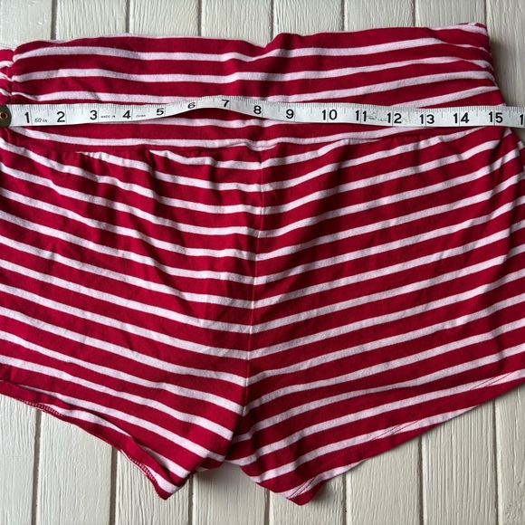 Motherhood, maternity, red striped shorts size large - Picture 4 of 5